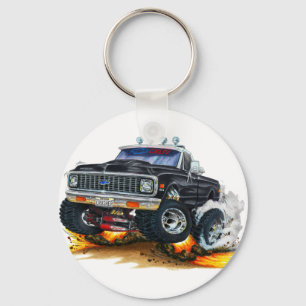 Porte-clés 1970-72 Chevy CK1500 Black Truck