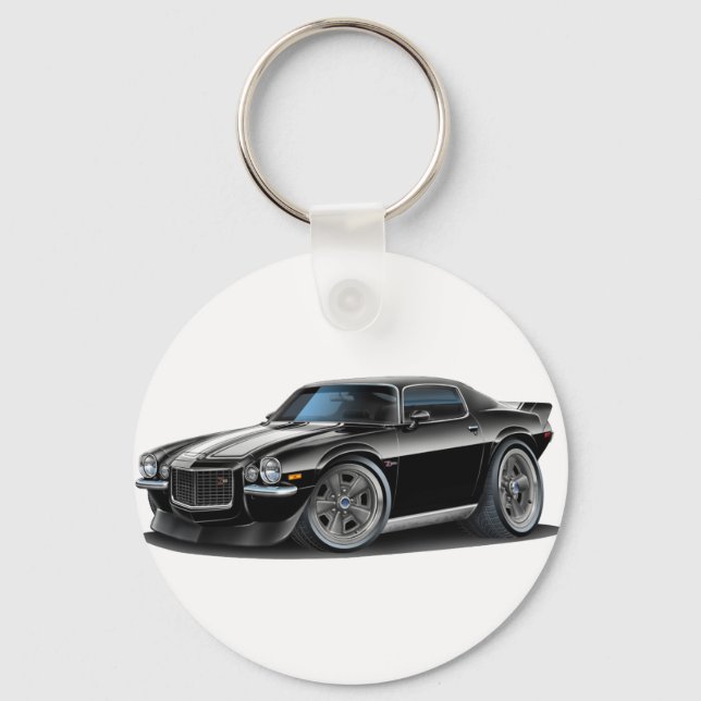 Porte-clés 1970-73 Camaro Blk/Wht Car (Recto)
