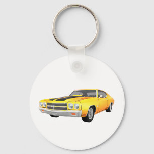 Porte-clés 1970 Chevelle SS : Fin jaune :