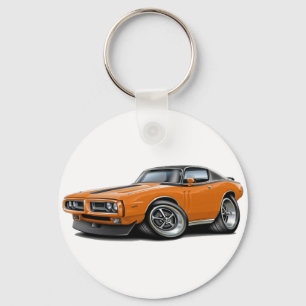 Porte-clés 1971-72 Chargeur Orange-Noir Top Car