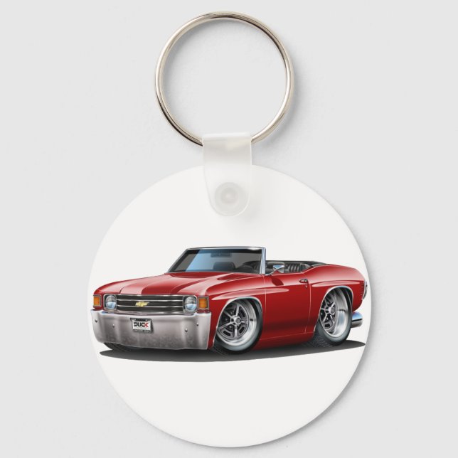 Porte-clés 1971-72 Chevelle Maroon Convertible (Recto)