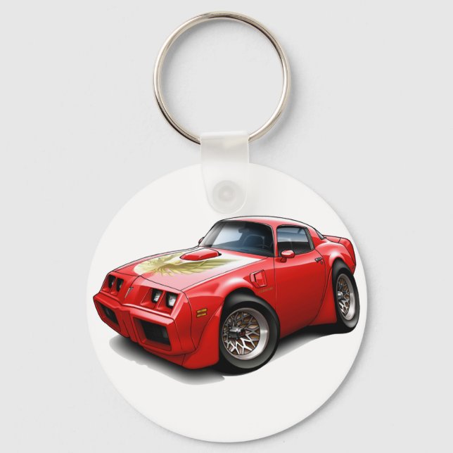 Porte-clés 1979-1981 Transam Red Car (Recto)