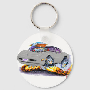 Porte-clés 1980-82 Corvette Silver Car