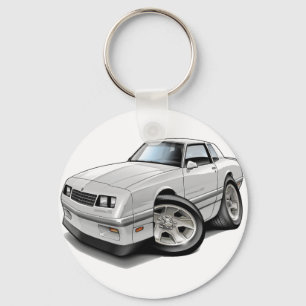 Porte-clés 1983-88 Monte Carlo Voiture Gris Blanc