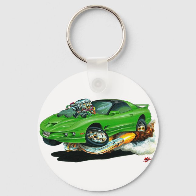 Porte-clés 1993-1997 Trans Am Green Car (Recto)