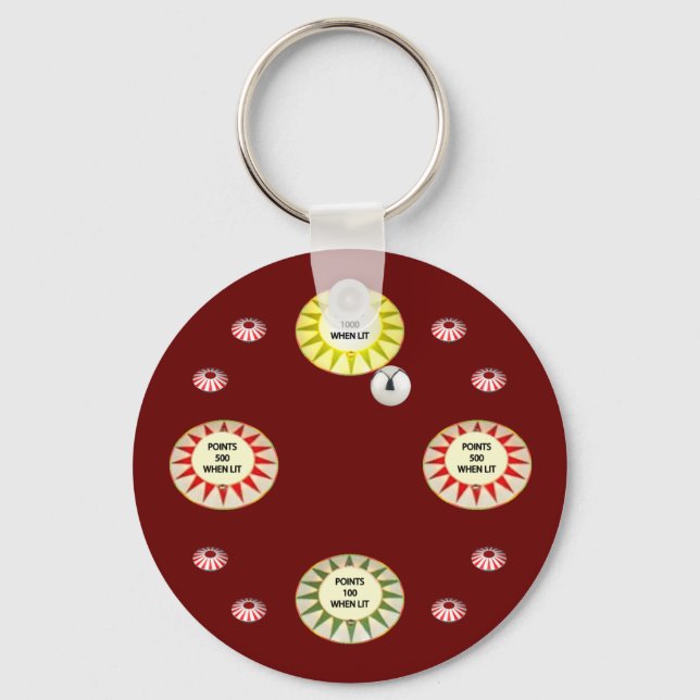 Porte-clés 1 000 Points Pinball (Recto)