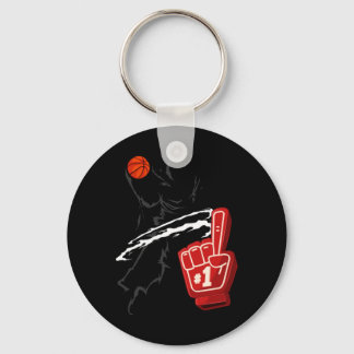 Porte-clés #1 Fan de Basket