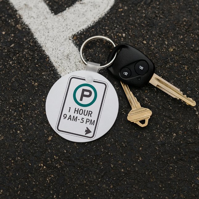Porte-clés 1 Heure De Parking Pour Zones De Parking Contrôlée (Créateur téléchargé)