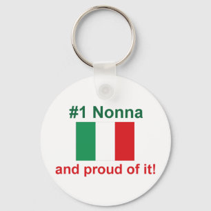 Porte-clés #1 Italien Nonna et fière de lui ! Cadeau