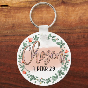Porte-clés 1 Pierre 2:9 Verset de la Bible chrétienne