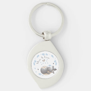 Porte-clés 1ère Fête des Mères, nom, jour de la première mère