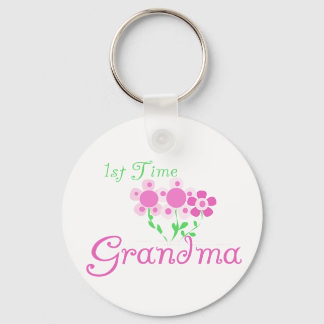 Porte-clés 1ère Fleurs Grandma-Rose (Recto)