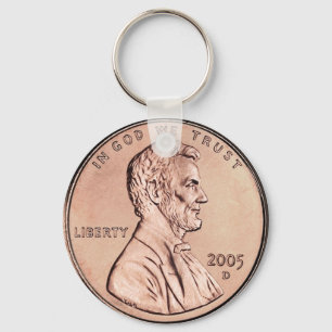 Porte-clés 2005 Lincoln Memorial 1 cent copper coin money