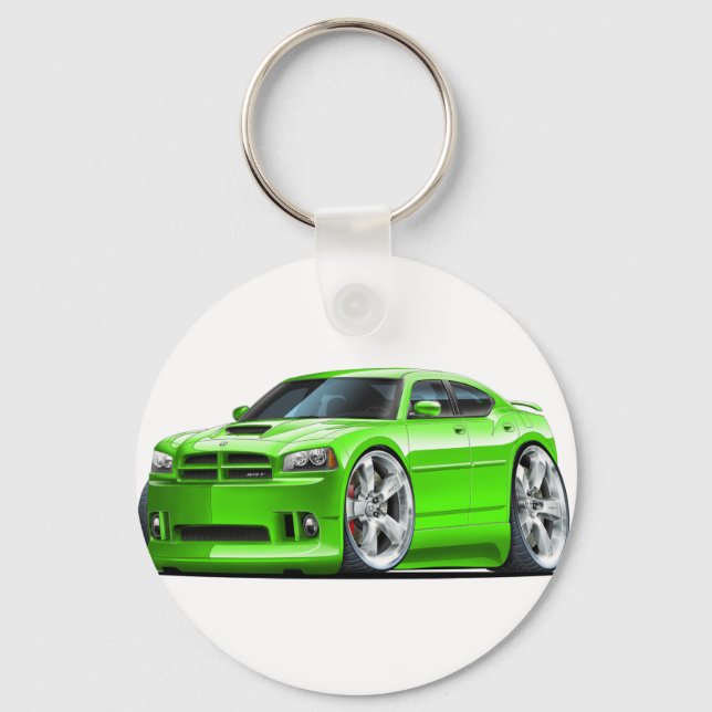 Porte-clés 2006-10 Chargeur SRT8 Green Car (Recto)