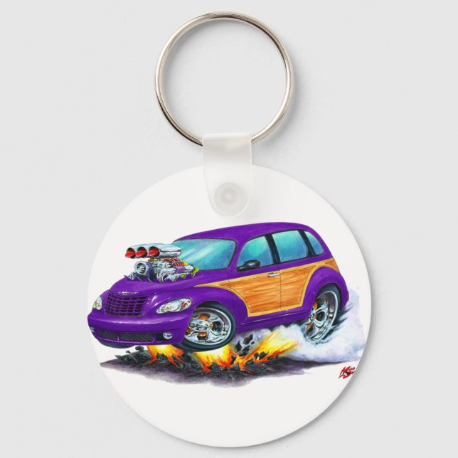 Porte-clés 2008-10 PT Cruiser Purple Woodie (Recto)