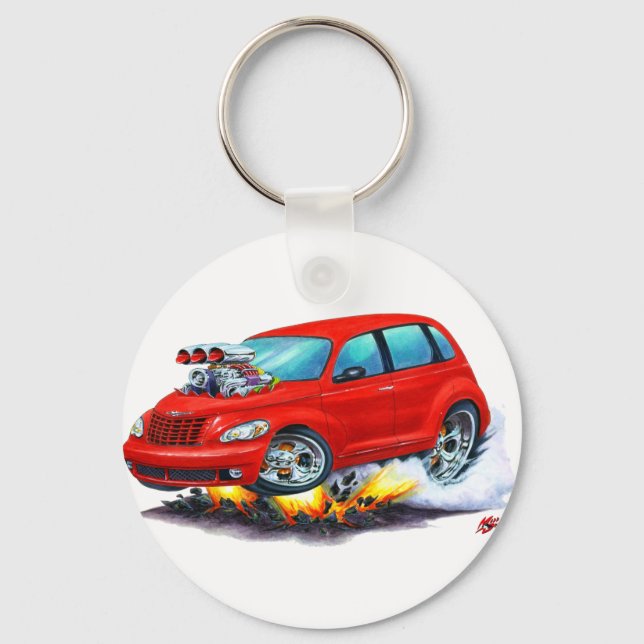 Porte-clés 2008-10 PT Cruiser Red Car (Recto)