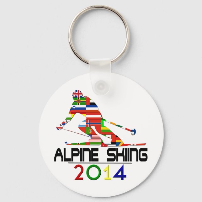 Porte-clés 2014 : Ski alpin (Recto)