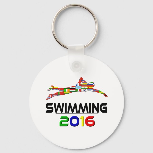 Porte-clés 2016 : Natation (Recto)