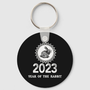 Porte-clés 2023 Year of the Rabbit Chinese New Year-
