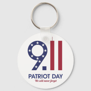 Porte-clés 20 e Anniversaire 9/11 T-shirt NeveForget