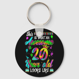 Porte-clés 20e anniversaire Awesome 20 ans il semble
