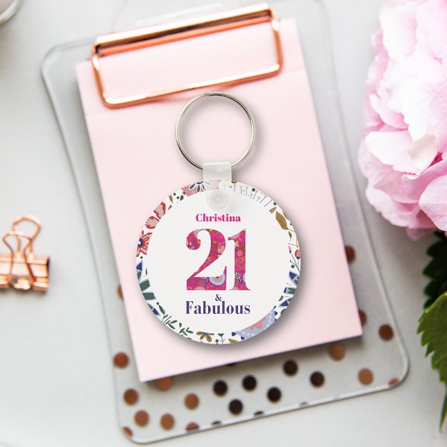 Porte-clés 21 et Fabuleux cadeau de 21e anniversaire (Créateur téléchargé)