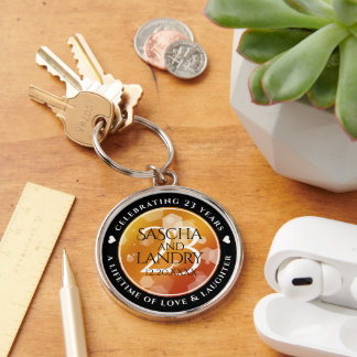 Porte-clés 23e anniversaire de Mariage de Topaz impérial