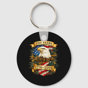 Porte-clés 250 ans américains 1776 2026 250e anniversaire Éta