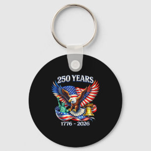 Porte-clés 250 ans anniversaire 250e indépendance25