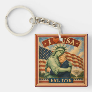 Porte-clés 250 Ans Fierté Américaine Amour USA