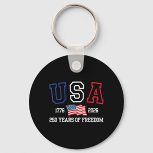 Porte-clés 250e anniversaire des Amériques USA 250 ans de lib