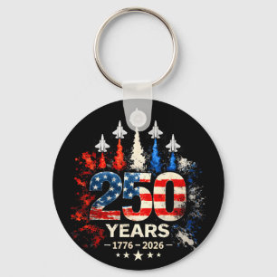 Porte-clés 250e anniversaire États-Unis patriotique 250 ans a