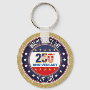 Porte-clés 250e anniversaire USA patriotique   1776–2026