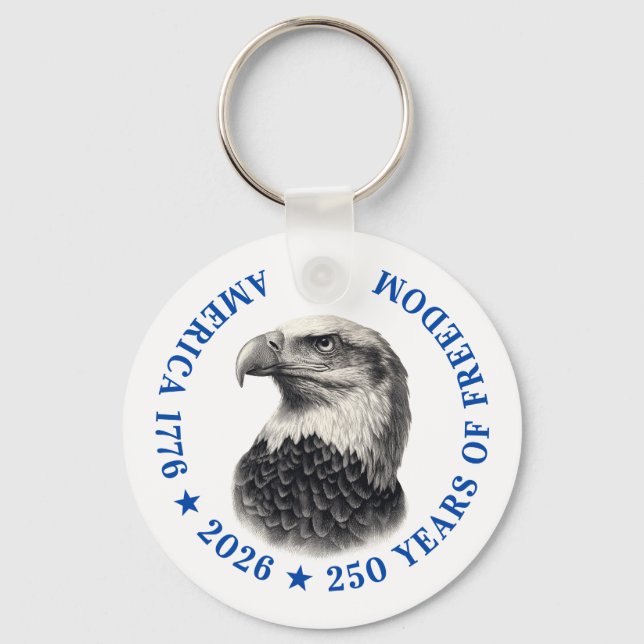 Porte-clés 250th Anniversary USA 2026 Bald Eagle  (Recto)