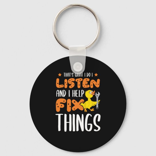 Porte-clés 26.Canard en caoutchouc pour les amateurs de canar (Recto)