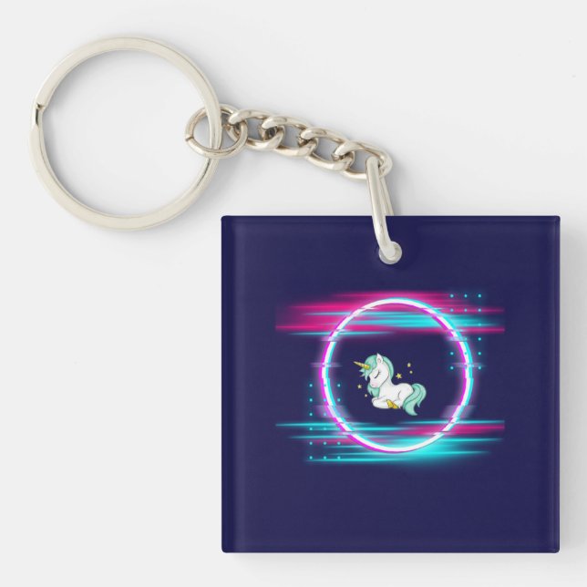 Porte-clés 2.Amour Unicorn    (Devant)