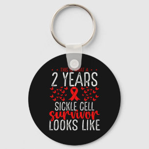 Porte-clés 2 Ans Sickle Cell Survivante Ribbon Sickle Cell Aw