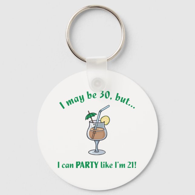 Porte-clés 30e anniversaire Gag cadeau (Recto)