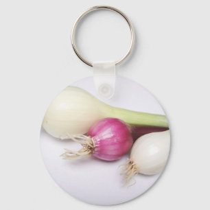 Porte-clés 3 lila und weisse Zwiebeln