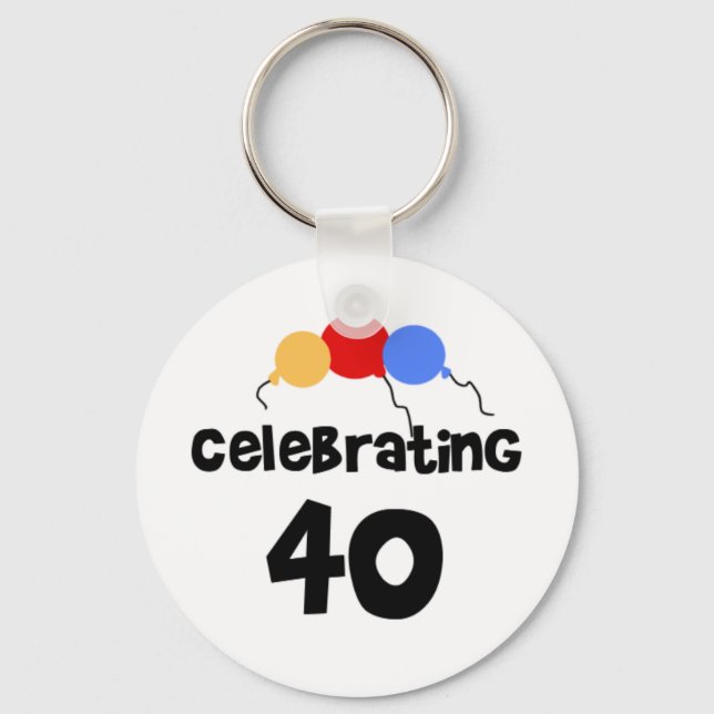 Porte-clés 40 ans de fête (Recto)