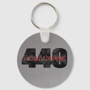 Porte-clés 440 Mopar Beast brushed steel