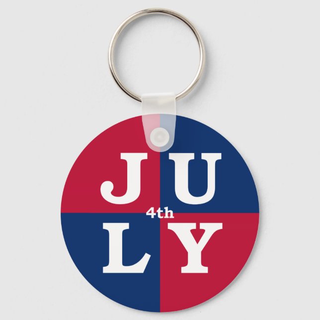 Porte-clés 4 juillet (Recto)