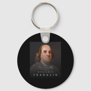 Porte-clés 4 juillet Père fondateur Ben Benjamin Franklin Tee