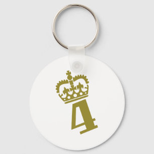 Porte-clés 4ème anniversaire - nombre - quatre