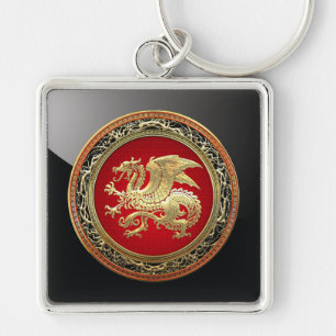 Porte-clés [500] Dragon islandais, Landvæ ttir [Or]