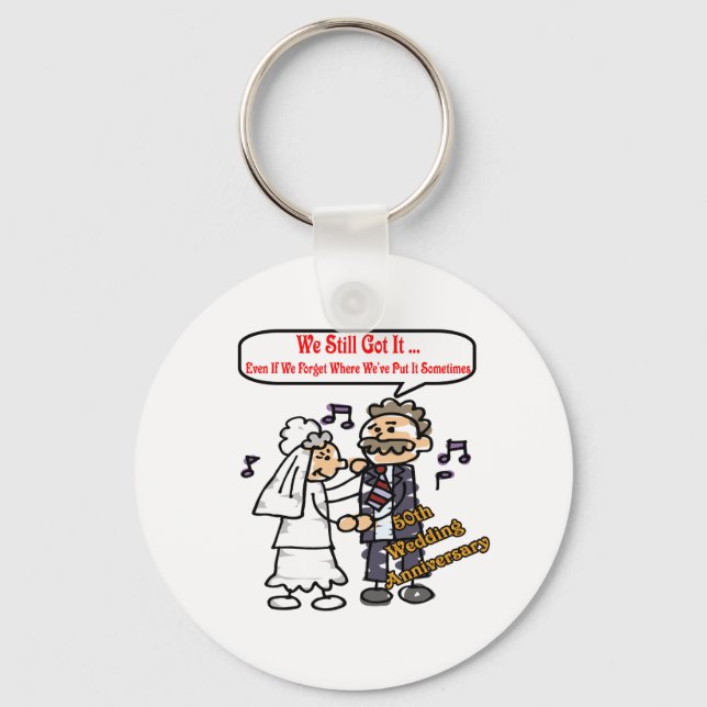 Porte-clés 50e anniversaire du mariage 6e (Recto)