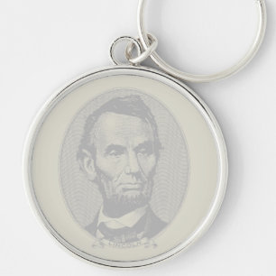 Porte-clés $5 Dollar Argent du président Abraham Lincoln