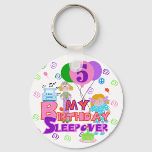 Porte-clés 5e anniversaire Sleepover T-shirts et cadeaux