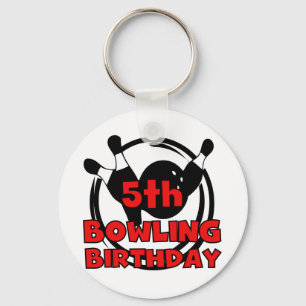 Porte-clés 5e Bowling Anniversaire Tshirts et cadeaux
