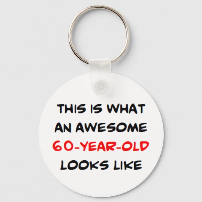 Porte-clés 60 ans, génial (Recto)